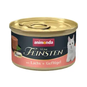 Versand Am Gleichen Tag Sparpaket 24 x 85 g Animonda Vom Feinsten Mousse mit Lachs + Geflügel Katzen Nassfutter